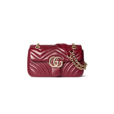 GUCCI GG MARMONT SMALL SHOULDER BAG 837280AAE386207 (22*12.5*6cm)